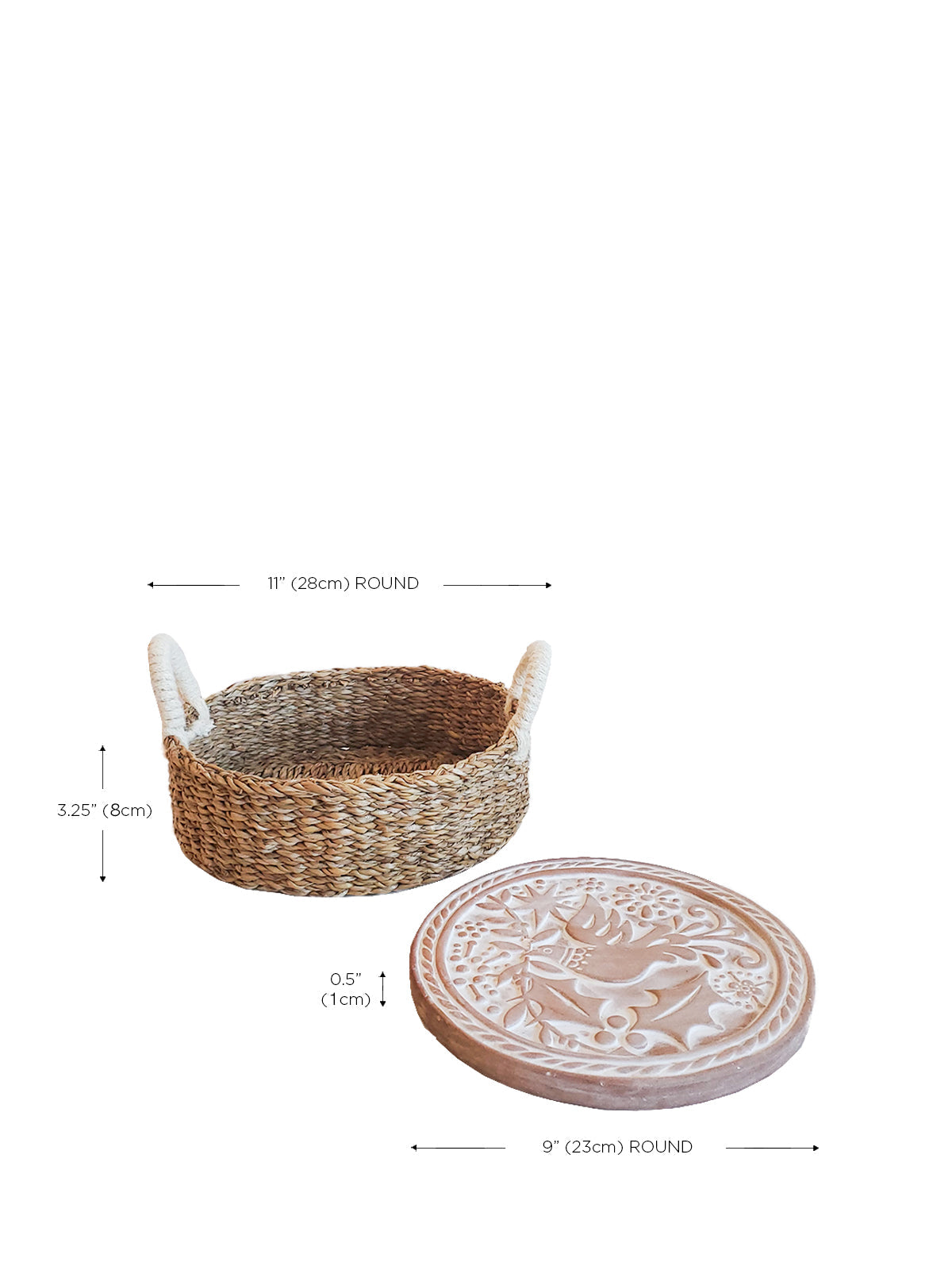 Bread Warmer & Basket - Lovebirds Round, KORISSA