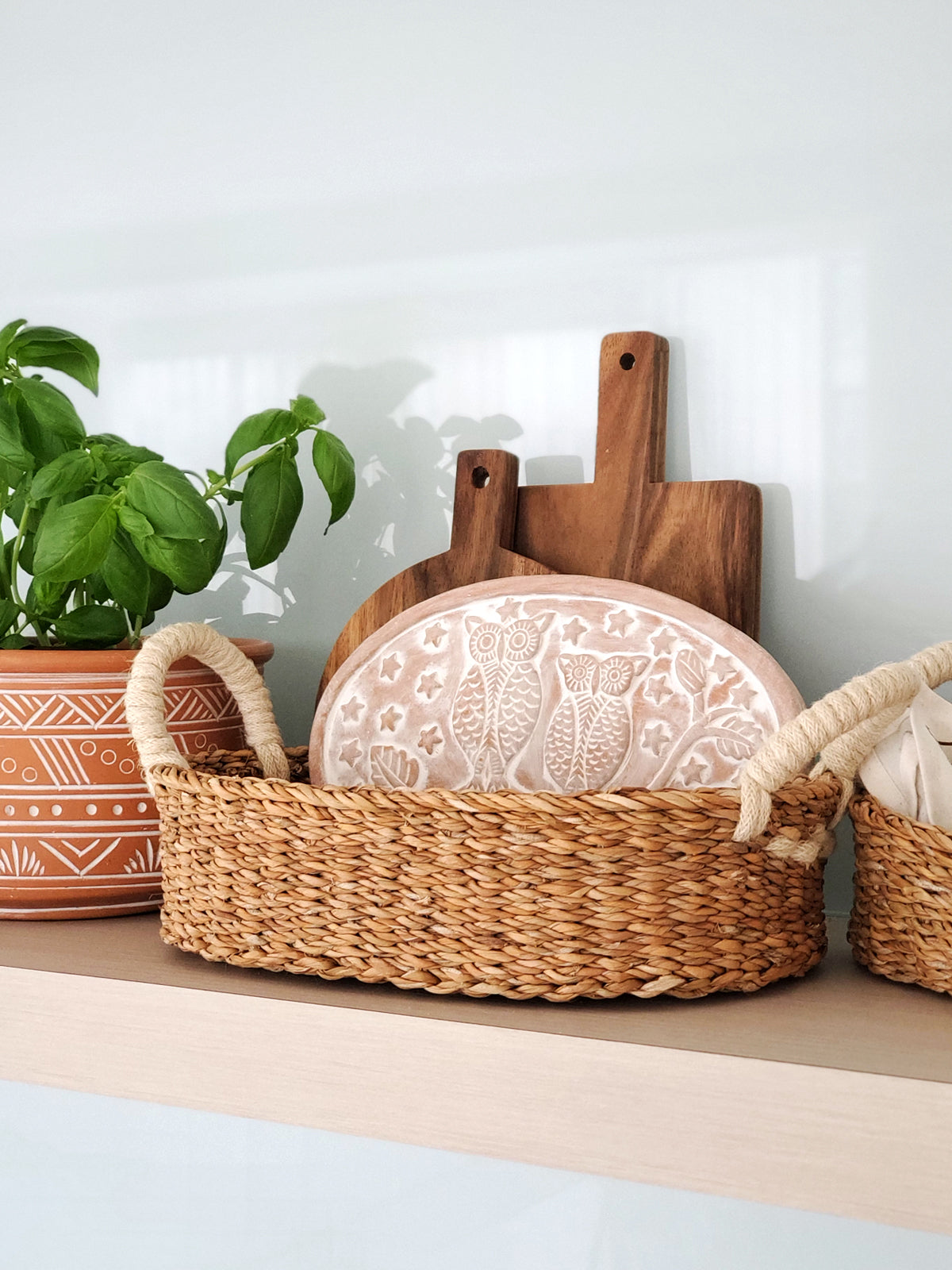 Bread Warmer & Basket - Owl Oval, KORISSA