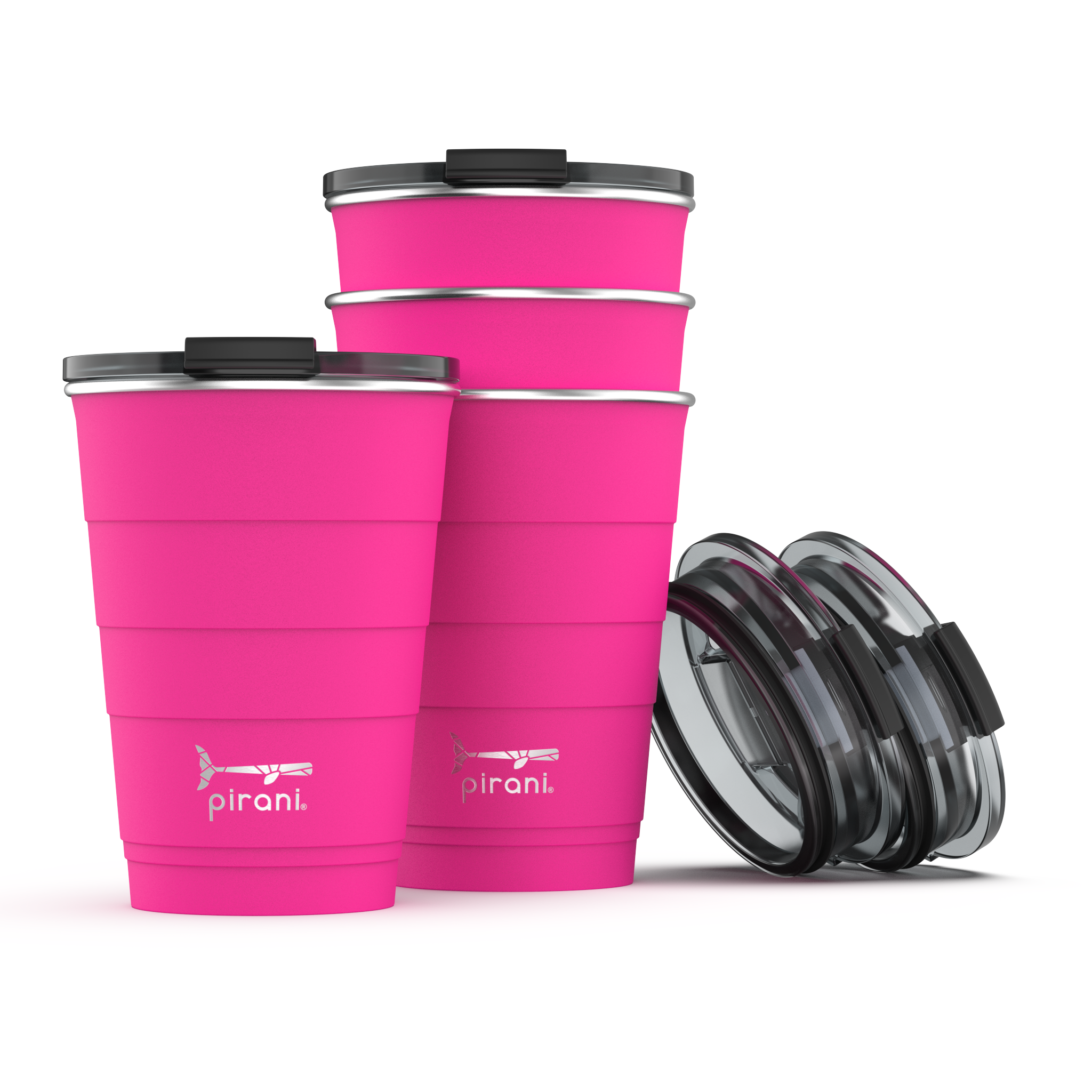 16oz Insulated Stackable Tumbler - Dragon Fruit Fuchsia by Pirani Life