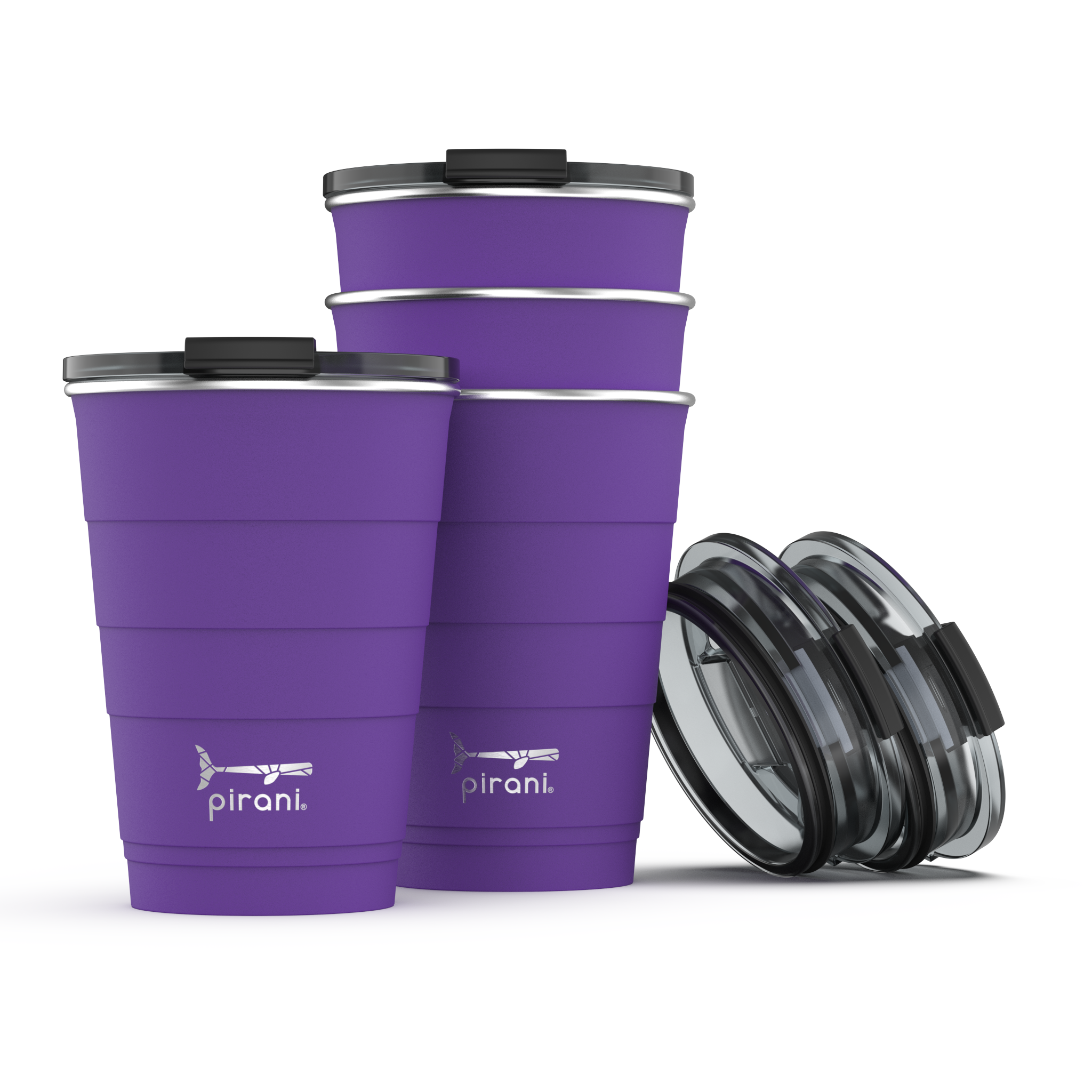 Pirani Life - Insulated Stackable Tumbler, Solstice Purple, 16 Ounce