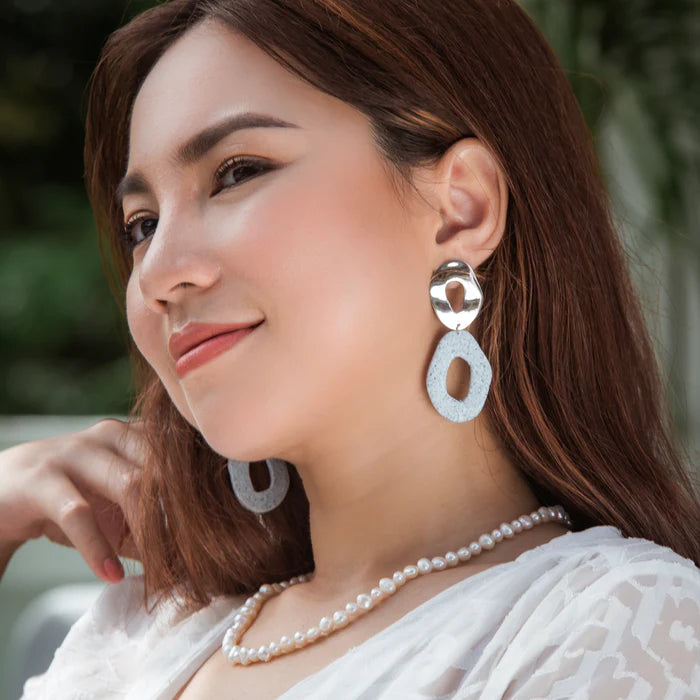 
                  
                    Stone Drop Earrings by Made for Freedom
                  
                