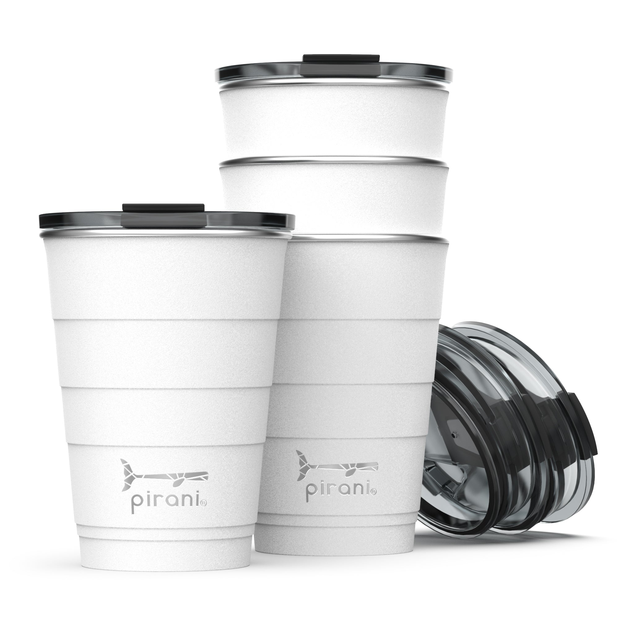 16oz Insulated Stackable Tumbler - 4 Pack - Backyard BBQ Set by Pirani –  Simple Switch