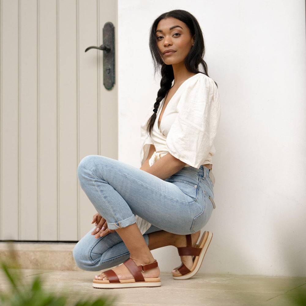 
                  
                    Go-To Flatform Sandal Brandy
                  
                